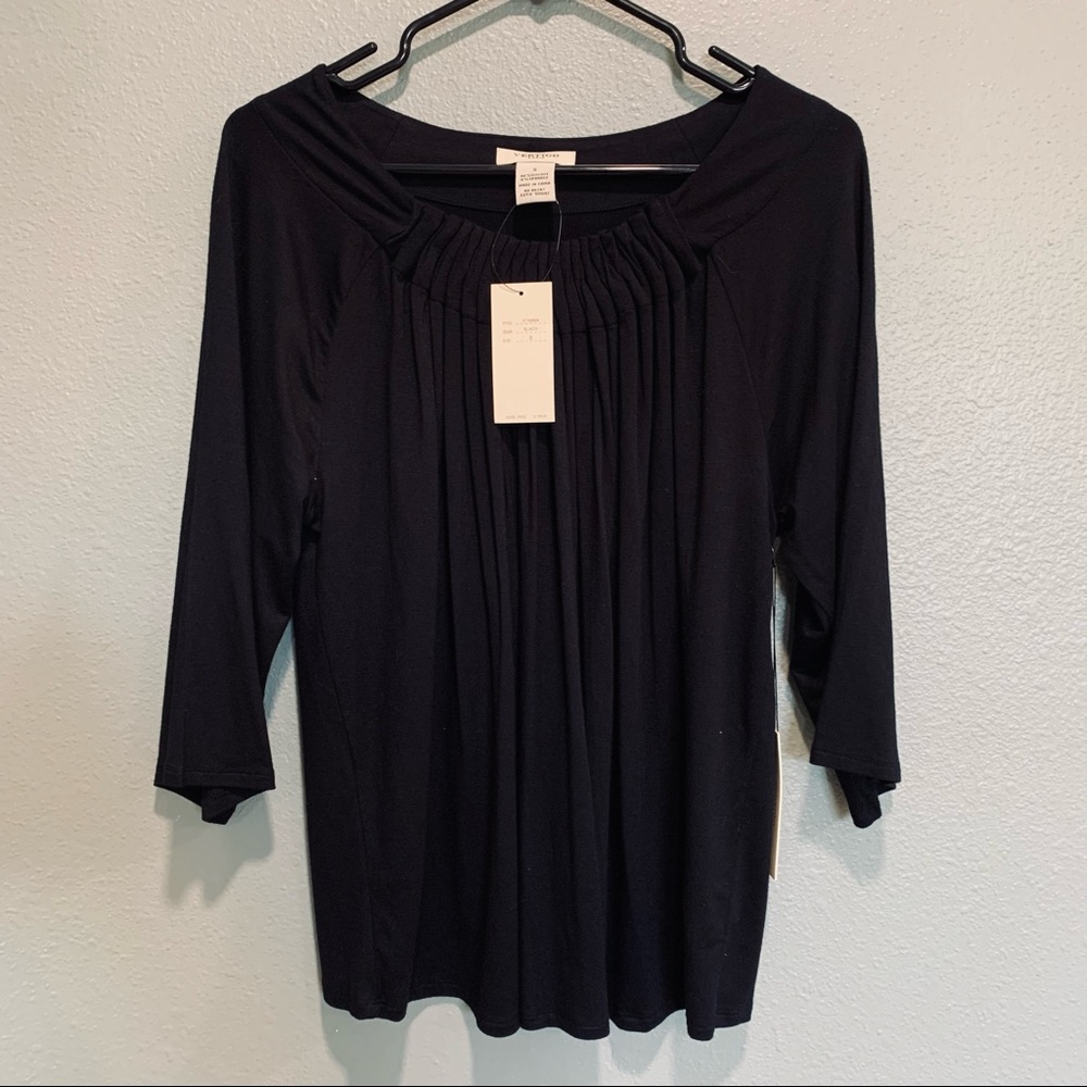 Vertigo Paris | NWT Black flowy sleeve casual top